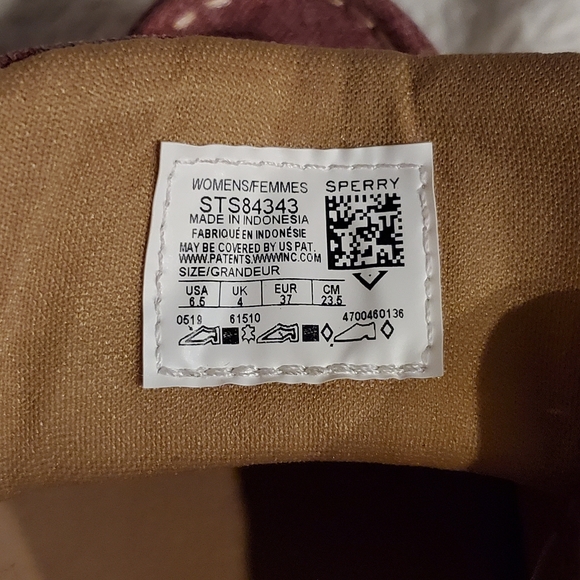 Sperry topsider women's 6.5 boat shoes in red! Super cute, like new! - Picture 5 of 13